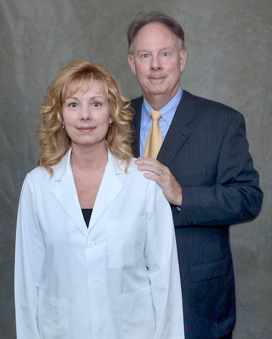 Photo of Dr. Terrance and Dr. Tricia practicing at Eyerly Chiropractic Offices.