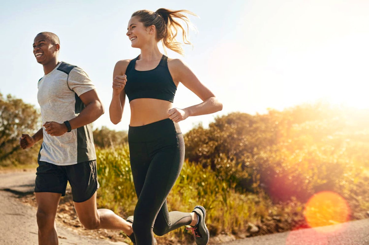 couple jogging