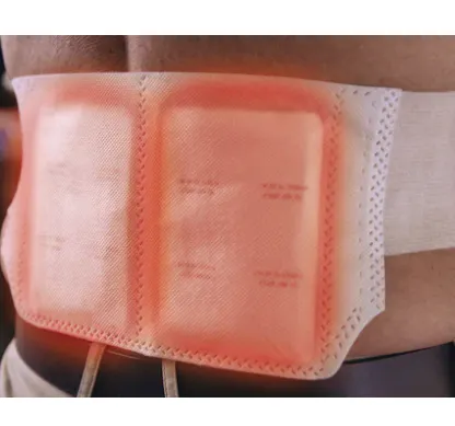 FlexEze heat patch in body wrap on lower back