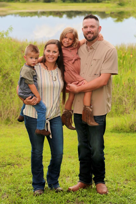 chiropractor with his family