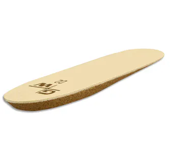 Side profile of a tapered G&W Cork Heel Lift