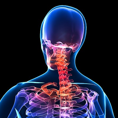 vector spine blue and red back