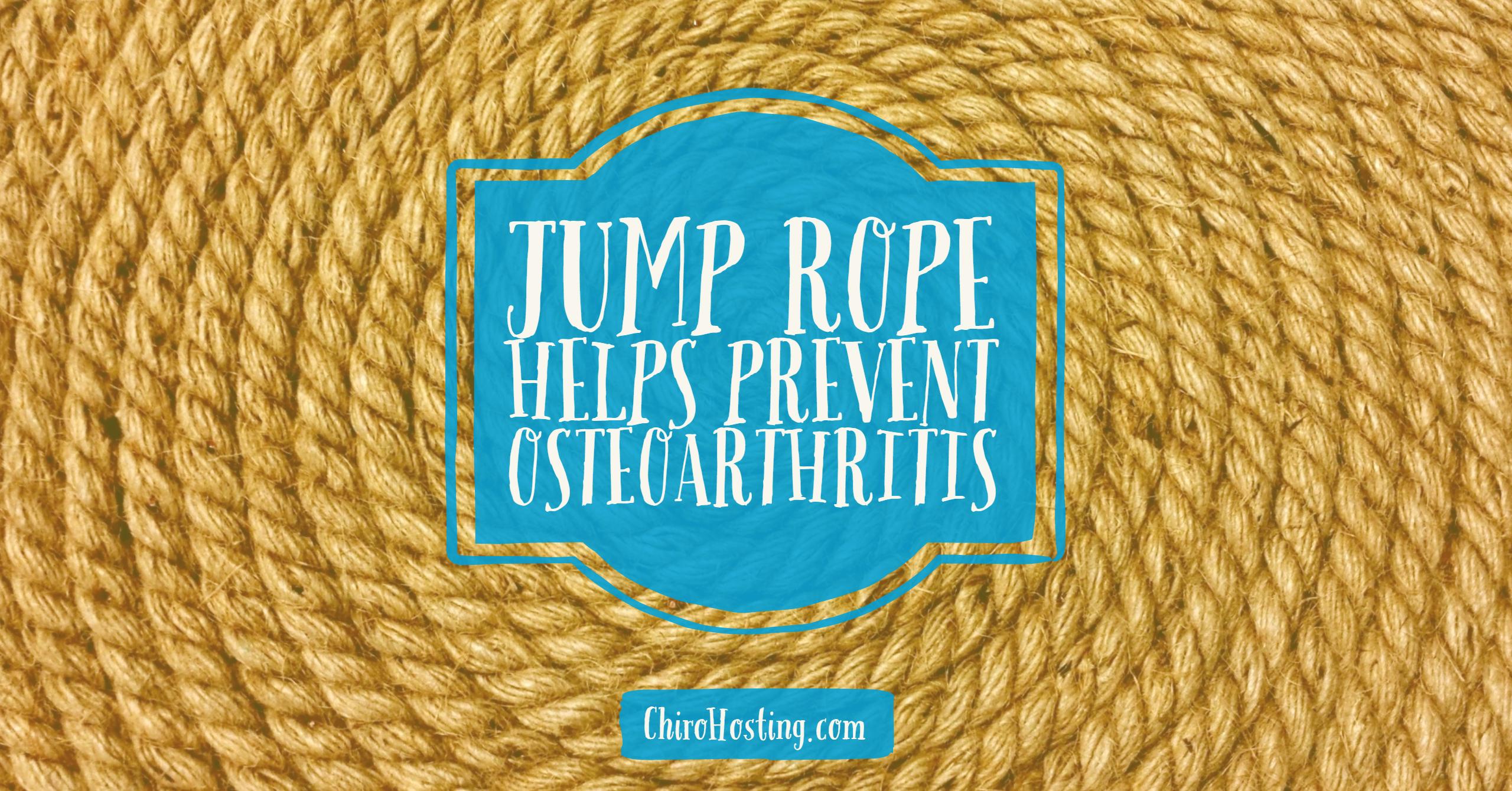 Jump Rope Helps Prevent Osteoarthritis