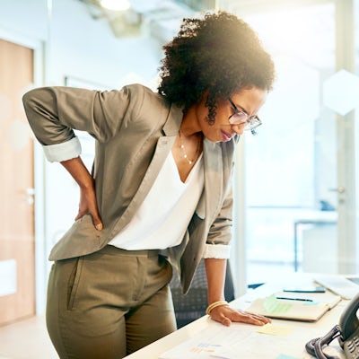 Prolonged sitting puts a lot of strain on the lowe
