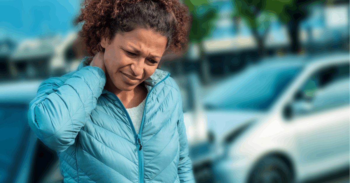 Painful neck ache after fender bender car crash