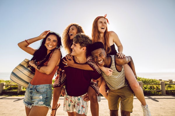 Best friends enjoying summer holidays