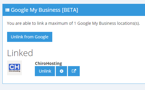 ChiroHosting-Client_Area-Manage_Automated_Social_Media-Google_My_Business_Linked-Screenshot