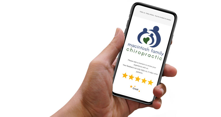 ChiroHosting Chiropractic Reputation Management helps happy patients leave 5 star online reviews to the websites that will help your practice the most.