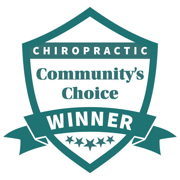 Website Badge - Community's Choice Winner - Chiropractic Category - Five Stars