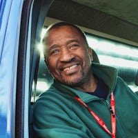 Happy Truck Driver