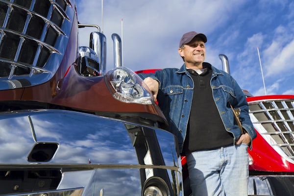 Relaxing Truck Driver