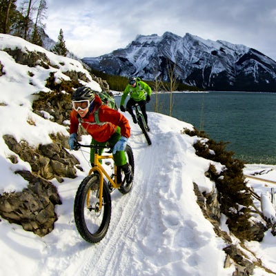 Snow Biking Couple