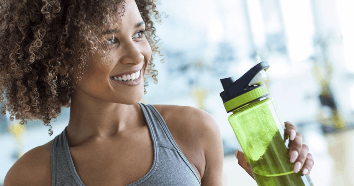 Taking a Drink of Water at the Gym