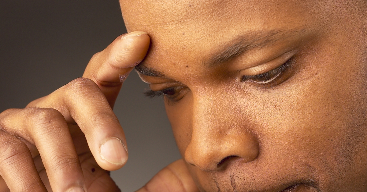 Man with headache