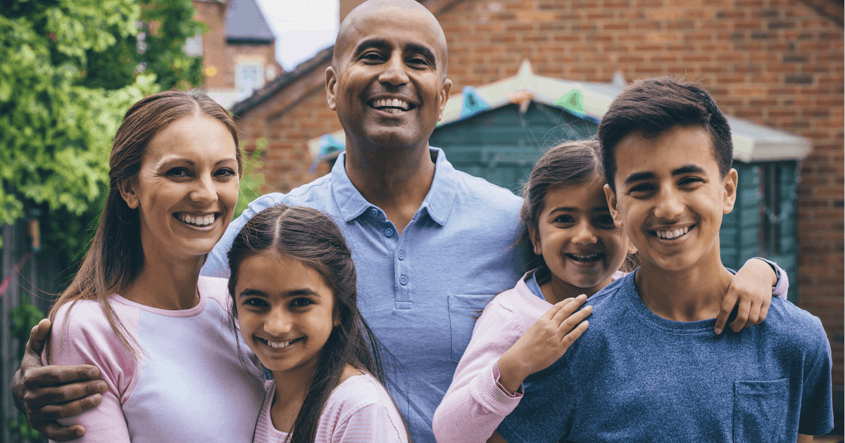 Happy Family Outdoors