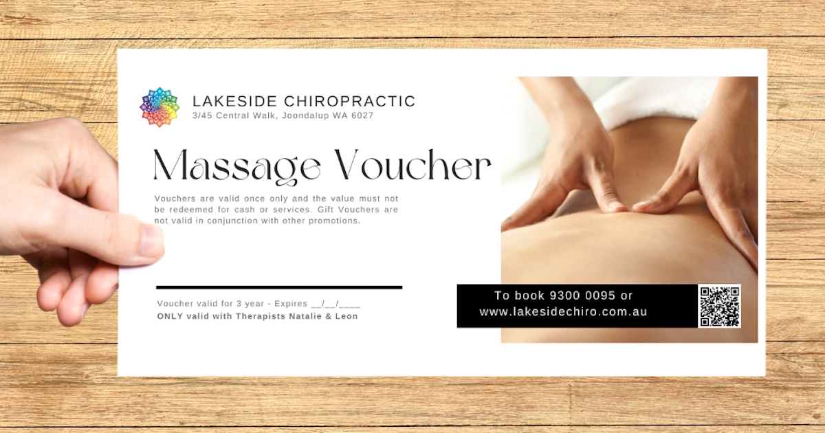 Voucher for remedial massage