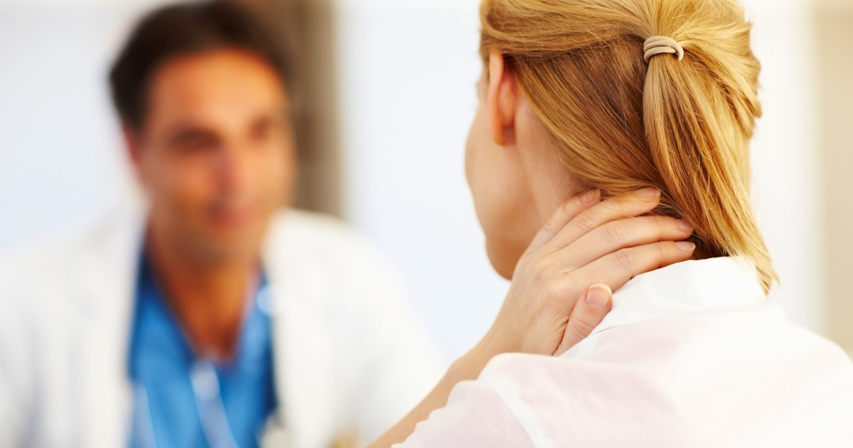 Patient discussing problems with doctor