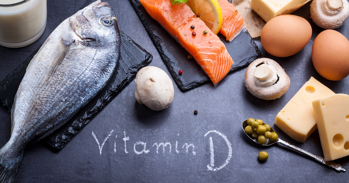 Table of foods containing Vitamin D
