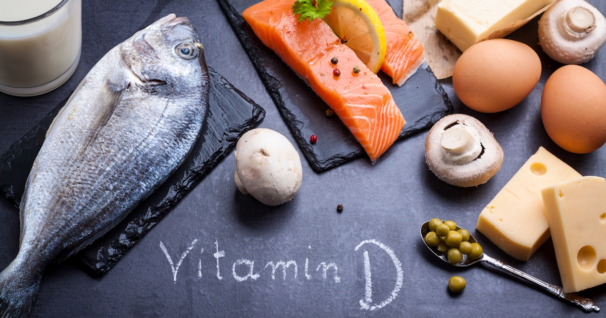 Table of foods containing Vitamin D