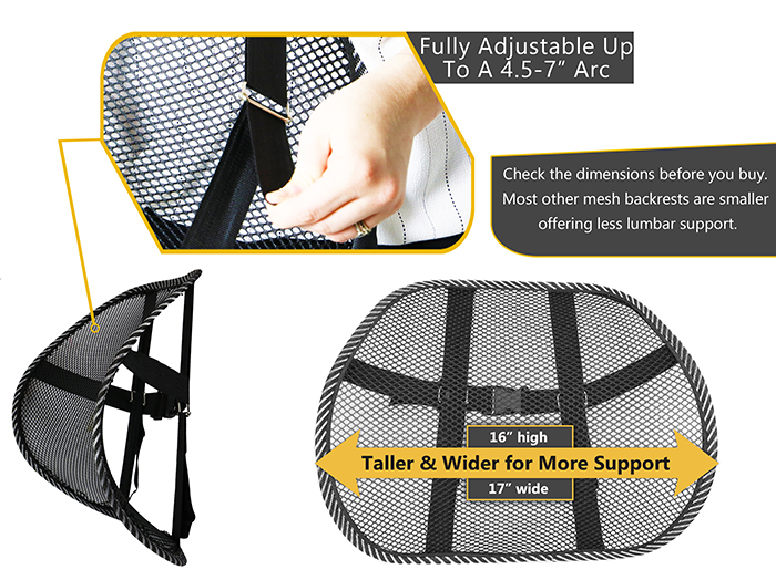 Mesh lumbar online support