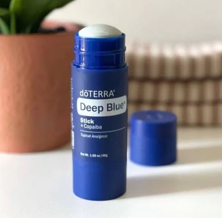 Deep Blue Stick plus Copaiba with cap removed