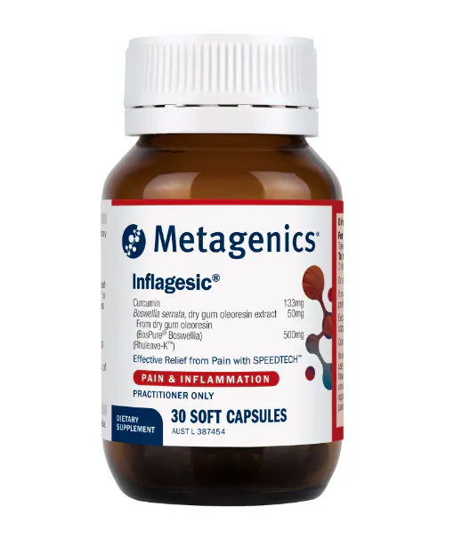 Metagenics Inflagesic 30 soft capsules bottle
