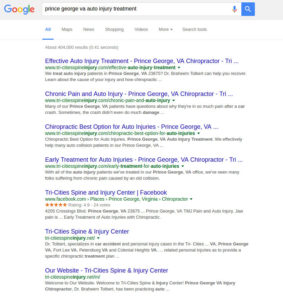 Auto Injury Chiropractic Search Results