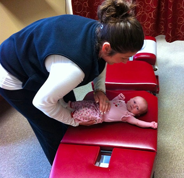 baby with doctor