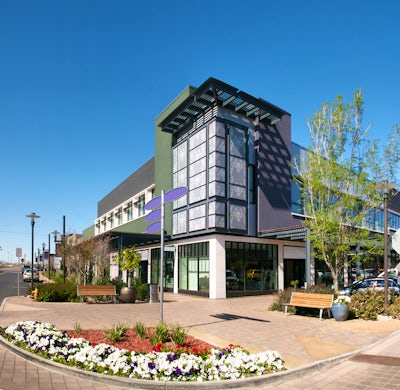 Exterior of office building