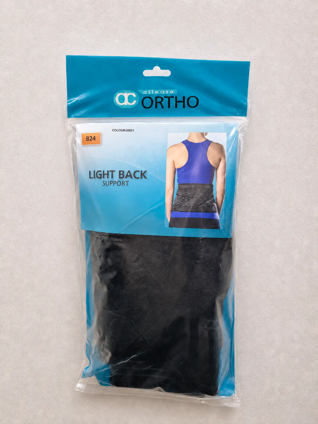 Allegro Ortho Light Back Support front packaging