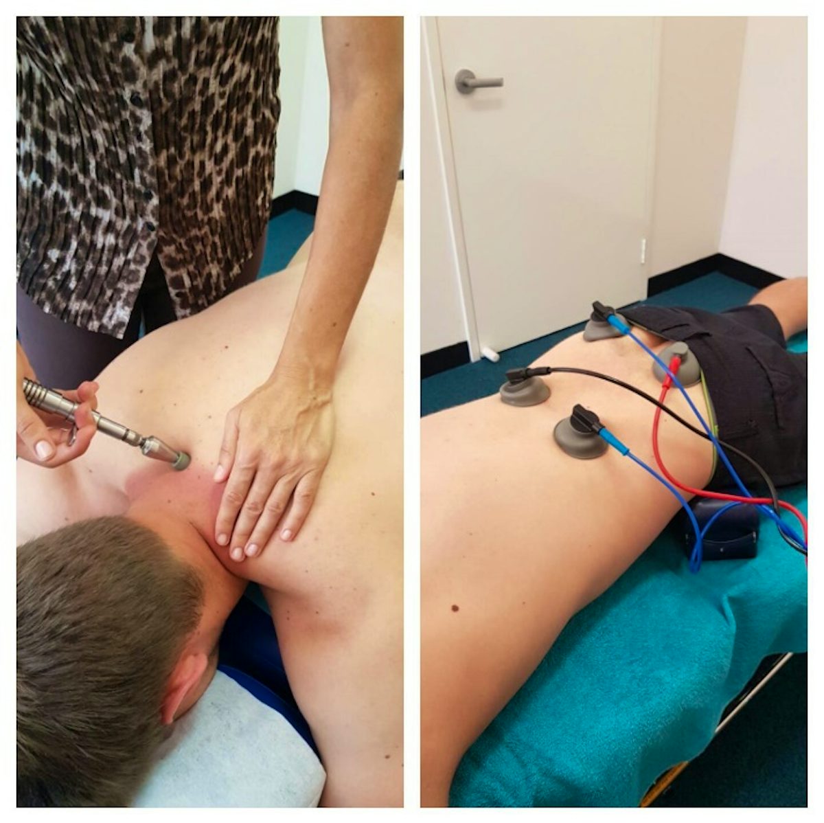 chiropractic treatments to patient's back