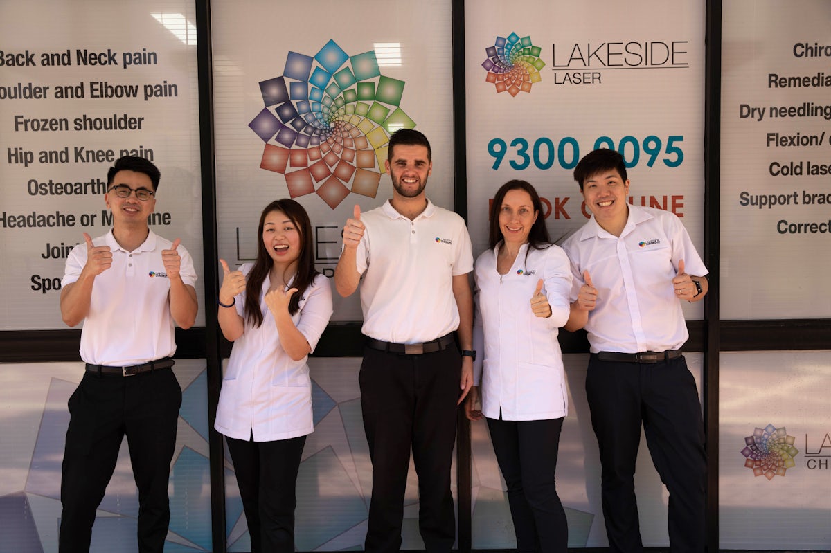 chiropractic team at lakeside chiropractic in joondalup perth wa