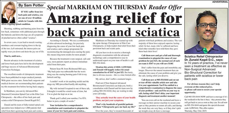 newspaper chiropractic article
