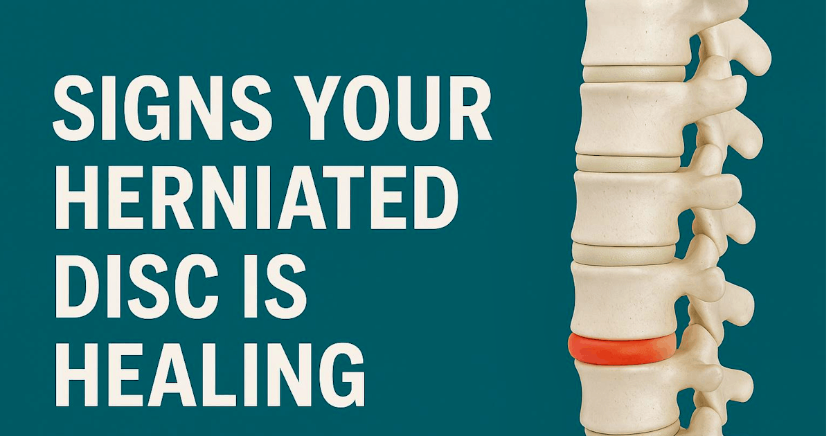 signs your herniated disc is healing